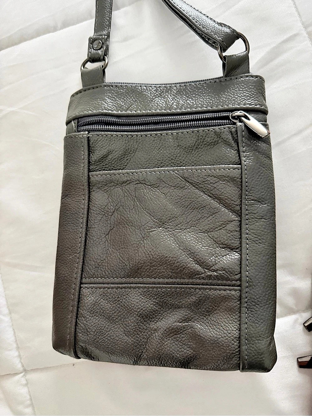 Gray Crossbody Bag Like New